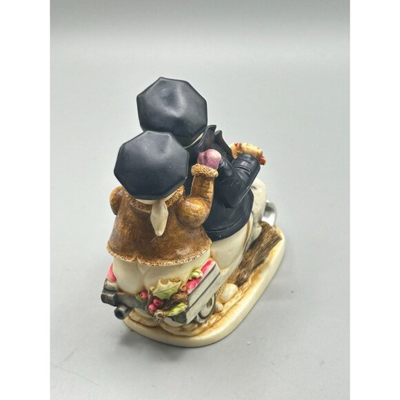 Harmony Kingdom 'Easy Slider' Snowman Snowmobile Figurine Made in England - Picture 5 of 12
